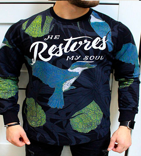 Мужской Стильный Свитшот S-114