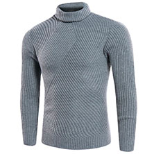 Серый Вязаный Свитер S-128