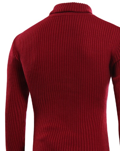 Красный Мужской Вязаный Свитер S-129