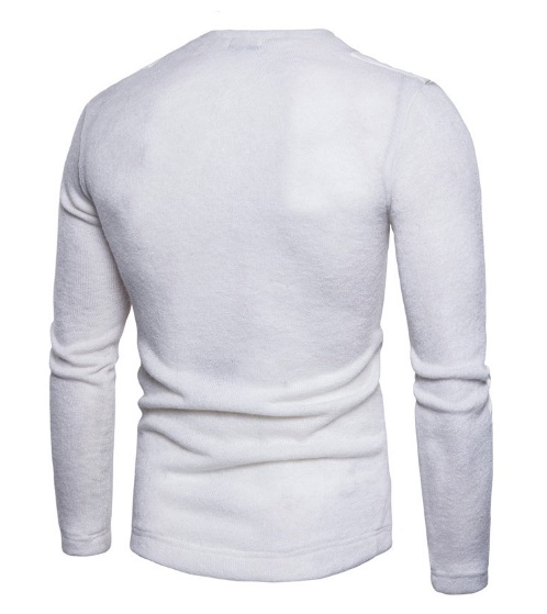 Белый Хлопковый Свитер Seven S-132