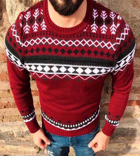 Зимний Свитер Мужской S-137