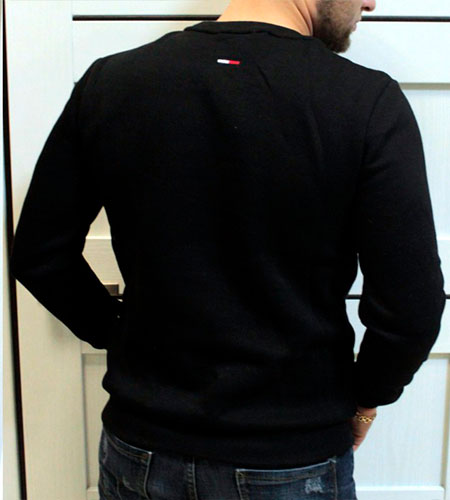 Черная Кофта Мужская Hilfiger S-140