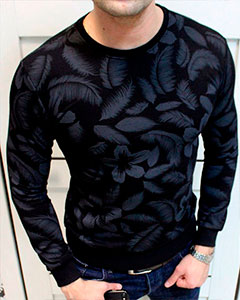 Мужской Свитер с Перьями S-141