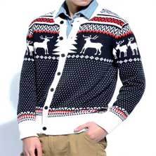 Мужская Кофта с Оленями S-58