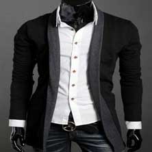 Черная Хлопковая Кофта S-72