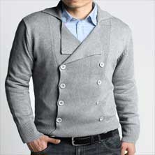 Светлый Мужской Пуловер S-73