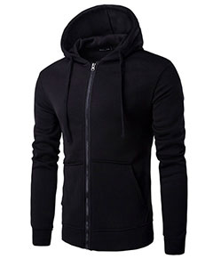 Черная Толстовка с Капюшоном Т-142