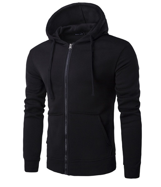 Черная Толстовка с Капюшоном Т-142