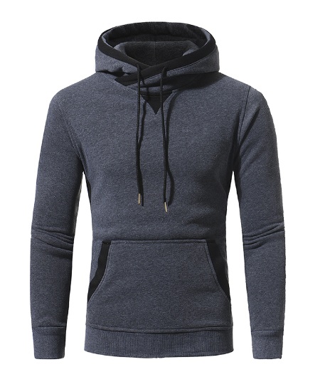 Модная Серая Кофта с Карманами Т-148