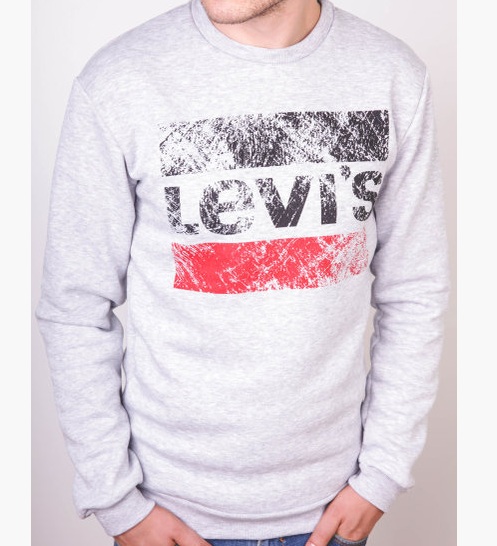 Серая Стильная Кофта Levis T-163