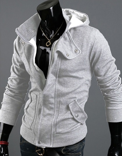 Серая Кофта с Капюшоном Т-166