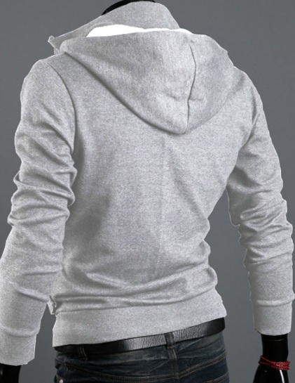 Серая Кофта с Капюшоном Т-166