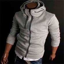 Теплая Серая Толстовка Т-99