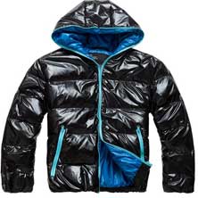 Черная Молодежная Зимняя Куртка Z-1201