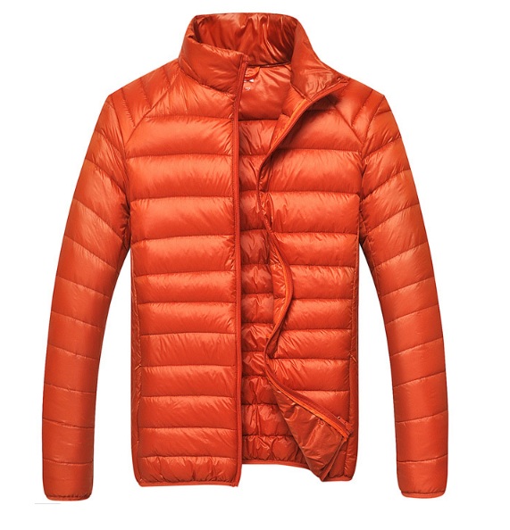 Оранжевый Мужской Пуховик Z-1309