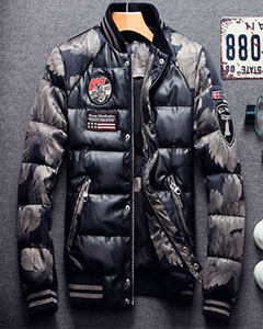 Модная Мужская Зимняя Куртка Z-1334