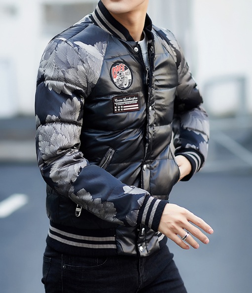 Модная Мужская Зимняя Куртка Z-1334