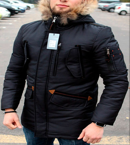 Черная Мужская Парка Bogner Z-1346