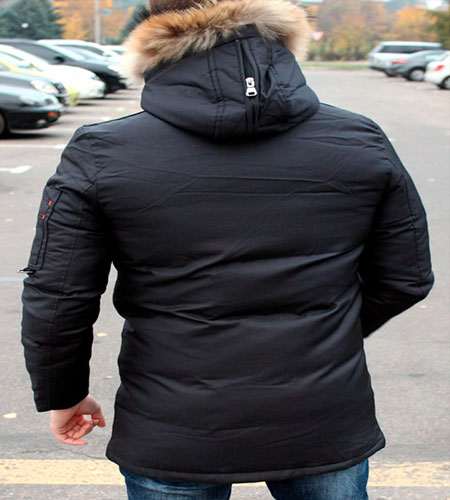 Черная Мужская Парка Bogner Z-1346