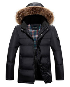 Зимняя Куртка с Меховым Капюшоном Z-1362