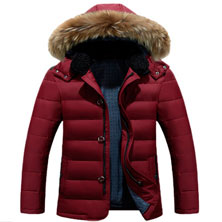 Красный Мужской Пуховик JEEP Z-1290