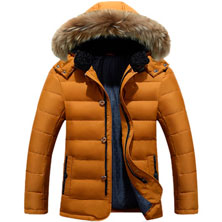 Оранжевый Мужской Пуховик JEEP Z-1291